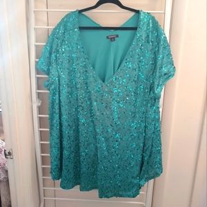 Fancy dress top, plus size 32w